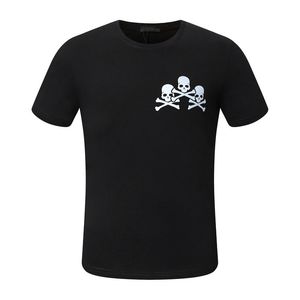 Phillip Plain Men's T-Shirts designer PP Skull Diamond t shirt Short sleeve Dollar Brown bear Brand O-Neck high Quality printing Streetwear Skulls TShirt