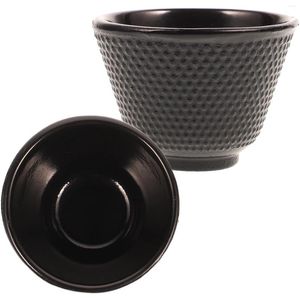 Кастрюли, 2 шт., чугунная чашка, чайная посуда, креативные фарфоровые кофейные кружки в стиле ретро, винтажные чашки в японском стиле, кастрюля