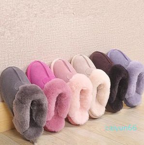 Hot sell Classic design keep Warm slippers goat skin sheepskin slippers free transshipment