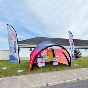 Outdoor 5X5X3.2M dye-sublimatuion printed TPU Air-tight inflatable air Event marquee Tent Gazebo