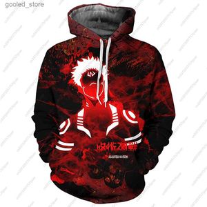 Men's Hoodies Sweatshirts Unisex Anime Jujutsu Kaisen Pullover Itadori Yuji Gojo Satori Fushiguro Megumi Kugisak Teenager Hoodie Boys 3D Print Sweatshirt Q231110