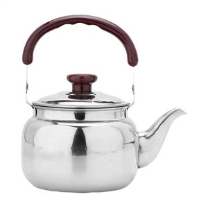 Vattenflaskor rostfritt stål te vattenkokare spegelfinish Teakettle tekanna silver 05L elektrisk 231109