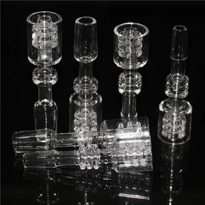 Diamond Knot Quartz Domeless Nail Smoke With Marias 10mm14mm19mm Female Male Clear Frosted Joint Smoking Pipes Glass Bongs