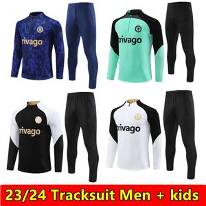 2023 2024 Chelse Enzo CFC Training Suit Soccer Tracksuit Man and Kids 23 24 Sterling James Football Tracksuit Kit Survetement Foot Chandal Futbol