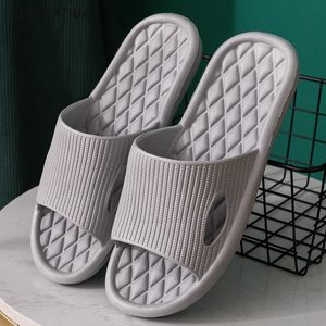 Slippers NonSlip Men Women Indoor Home Eva Slides Bathroom Waterproof Shoes Deodorant Soft Bottom Outer Wear Sandals Flip Flops 230410