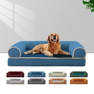 kennels pens Dog Sofa Pet Dog Bed Deep Sleep Dog House Square Thickened Warm Dog Mat Small Medium Large Kennel Pet Product Breathable Blanket 231109