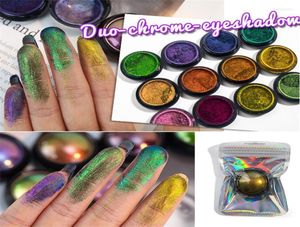 Cień do powiek Multi Chrome cień do powiek Paleta Paleta Metalowa błyszcząca paleta proszkowa pigment oczu makijaż kosmetyczny Harv225323698