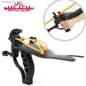 Jakt Slingshots bågskytte Fiske Skytte Slingshot Multifunktion Sling Shot Set Powerce Bowfishing Arrow Hunt Fishing Accessories Q231110