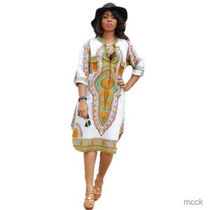 Women Traditional African Print Party Dress New Fashion Design Dashiki Dress Sexy Casual Dresses Plus Size high quality M230411