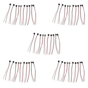 Microphones 50Pcs Electret Condenser MIC 4mm X 2mm For PC Phone MP3 MP4