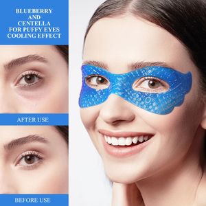 Blueberry Collagen Eye Mask Cooling Effect för puffiga ögon Dark Circles Refreshing Centella Patches Minskar rynkor