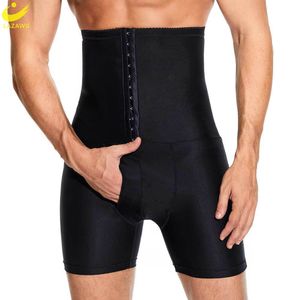 Herren Body Shapers LAZAWG Body Shaper Shorts für Männer Shapewear Gewichtsverlust Unterwäsche mit hoher Taille Taillentrainer Bauchkontrolle Höschen Abnehmen 230410