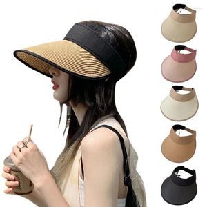 Cappelli a tesa larga alla moda per cappello da sole Top vuoto L'estate deve avere un articolo da donna e ragazza