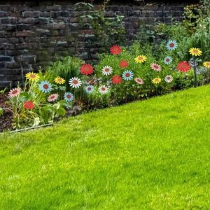Bahçe Süslemeleri Bitkiler Pot Çiçek Bütçeleri Kapalı Yard 5 PCS Yatak Dekoru Dayanıklı Dokuma Kumaş Tel Sanat 5 Renk