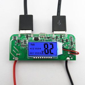 Freeshipping 37V 18650 Bateria de Lítio 5V 2A USB LED Light Display Carregador de Tela Tesouro Placa de Circuito DIY Carga Rápida de Bateria Modu Ndqd