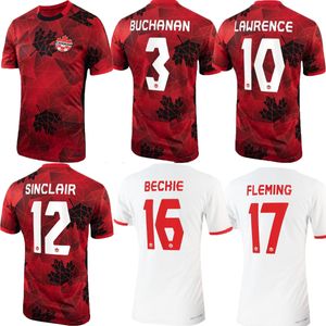 2023-24 Kanada Fußballtrikot Herren Uniformen Nationalmannschaft DAVIES J.DAVID Heim Auswärts UGBO LARIN CAVALLINI MILLAR EUSTAQUIO 2024 Fußballtrikot