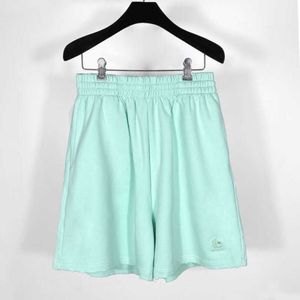 Luxusdesignerinnen Frauen T -Shirt High Edition Familiensportsticked Mint Green Lose Shorts Capris