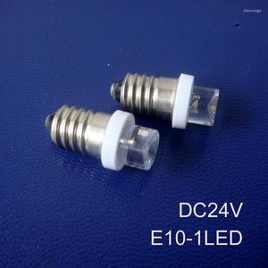 高品質24V E10 LEDインストルメントライト電球500pcs/lotを示す