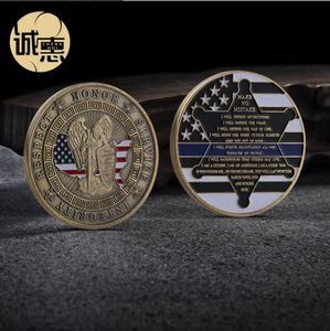 Arts and Crafts American military commemorative coin paint imitation antique coin commemorative coin of the Year of the Dog