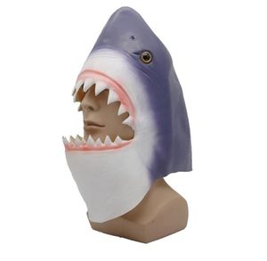 Novelty head mask Halloween masquerade party animal latex horror scary mask fish head peripheral mask hood COS props T2007036706970