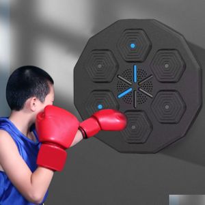 Punching Balls Punching Balls Musica Boxe Hine Training Wall Target per sport di reazione Arti marziali Velocità Palestre Home 230530 Drop Deli Dhf8D