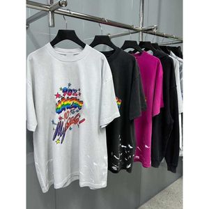 Womens Designer T Shirt Tracksuit Shirt High Edition House Colorful 90 Printed Sleeve Loose T-shirt