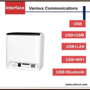 Bluetoth/WiFi/GSM Multil Interface Wireless Thermal 58mm POS kvittoskrivare för restaurang- eller tygbutik HCC-POS58D