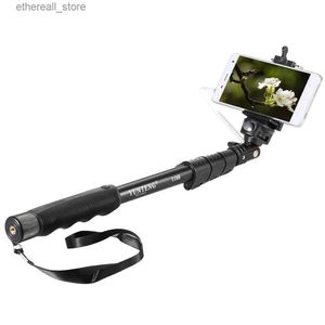 Selfie Monopiedi Selfie Stick Yunteng 1188 Palmare estensibile per IOS Android Smartphone Supporto per clip per telefono Q231110