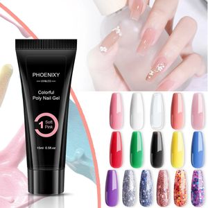 Nagellack phoenixy poly nagelgel för naglarnas förlängning semi permanent akrylgel lack snabb byggnad gel polska poly nagelgel förlängning 231109