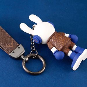 Luxury designers keychain doll keychain jewelry fashion Backpack pendant trend advanced rope set boutique keys chain Gift giving suitable for men and women
