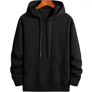 Hoodies masculinos chegada moda oversize camisa de cor sólida com capuz de veludo de algodão para o inverno plus size 2xl-7xl 8xl 9xl 10xl 11xl