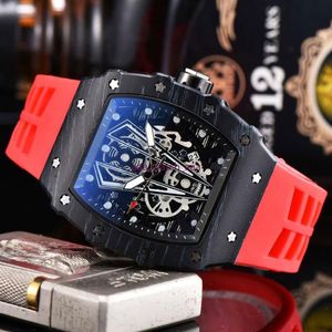 Casual Sport Watches for Men Top Brand Luxury WristWatch Man's Clock Fashion Wood Grain Chronograph Silicone165U