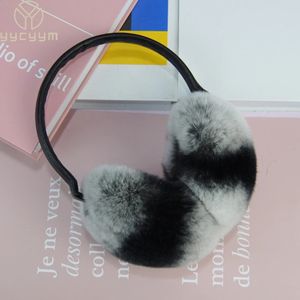 Protetores de orelha de pele real earmuffs inverno mulheres qualidade quente genuíno rex coelho pele earmuff adorável natural pele earflaps atacado varejo 231109