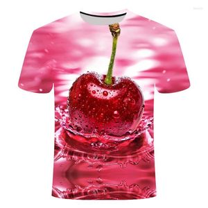 Men's T Shirts 2023 Fashion 3D T-shirt Apple Women's Tree Pattern Short Sleeve Top