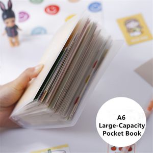 Bloco de notas 40sheets Pocket A6 Storage Storage Storage Sticker Portable Pasta transparente POPAIO POPAGEM 230408