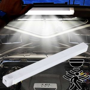 Ny bilsensorljus för golvstam Huva Tybe-C uppladdningsbar automatisk induktionsljus bar magnetisk maual/sensinglägeslampa