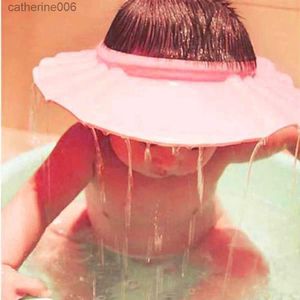 Cuffie per doccia Baby Shower Cuffie morbide Cappello per lavaggio capelli regolabile per bambini Protezione Sicura per bambini Shampoo Doccia per il bagno Proteggi copricapoL231110