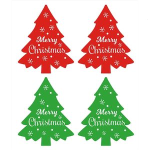 Клейкие наклейки Веселая рождественская елка Этикетки с печатями 22 x 18 дюймов НаклейкиРождественские бирки Праздничная наклейка для открыток Подарочный конверт 231110