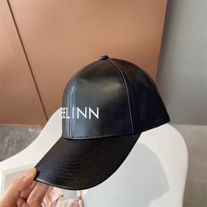 Leder Schirmmütze Baseballmützen für Herren Damen Designer Sonnenhut Mode Boater Cap Herren braun Sonnenhüte Dome Unisex Casual Caps Bucket Hats