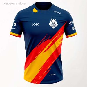 Herrt-shirts National Men's Team Uniform Electronic Sports Entusiast Quick-Dry T-shirt kortärmad utomhusgatan kläder 3D-tryckning G2 M230409