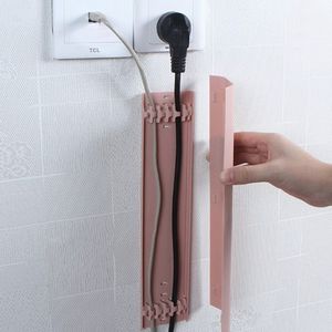 Storage Baskets Self adhesive wall mounted wire duct cover data cable fixing box tie fastener bracket storage clamp organizer