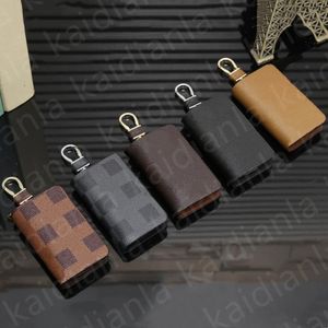 Designer Fashion keychains men and women bags hanging buckle Keychain car handmade leather pendant key chain Accessories With box dust bag