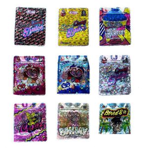 BB Laser Mylar Bag 3.5G Plasitc Package Lagring Tomt återförslutningsbart Zpper -fodral med Stand Up Ryggsäck Boyz Hologram Design