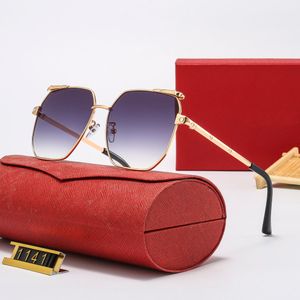 Designer-Sonnenbrille coolwinks eyewear Damenmode-Sonnenbrille mit sechseckigen Gläsern, Golddrahtrahmen, Augenbrauenschwanz-Design, Metall, polierte Bügel, UV400