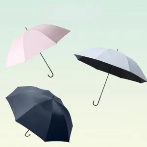 Paraplyer ljus långt paraply regn parasol uv skydd stor storlek utomhus vindtät solskydd bärbar stor sombrilla växel