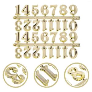 Wall Clocks 5 Sets Component Clock Number Plate Digital Numbers Replacements Plastic Decoration Arabic