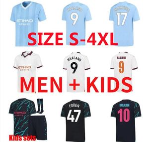 23 24 MANS CITIES HAALAND J.Alvarez soccer jerseys 2023 2024 GREALISH FODEN MAN CityS football shirt DE BRUYNE BERNARDO MAHREZ RODRIGO men kids kits