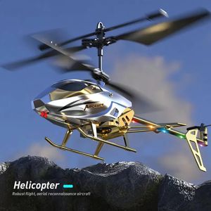 Aeronave elétrica RC Helicóptero RC 2.4GHZ 3.5 Canais Pressão de ar Altura constante Luz Controle Remoto Brinquedos Simulados Presente para Crianças 231109