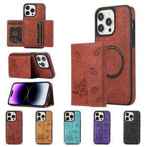 Luxury 2 in 1 Detachable Magnetic Leather Vogue Phone Case for iPhone 15 Plus 14 13 12 Pro Max Sturdy Business Removable Multiple Card Slots Wallet Bracket Back Cover