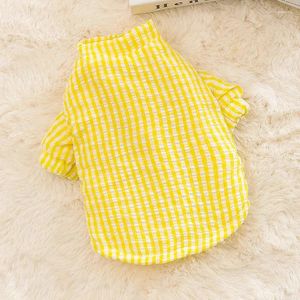 Dog Apparel Warm Soft Jacket Down Winter Pet Cat Clothes Cute Puppy Coat Fashion Plaid Costume Chihuahua